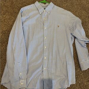 Ralph Lauren Light Blue Gingham Men's Shirt